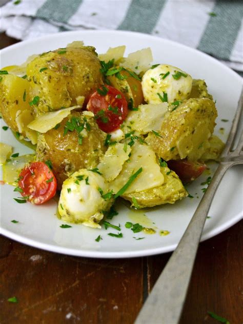 Ensalada de patatas con pesto Fácil rápida y Deliciosa Cuuking