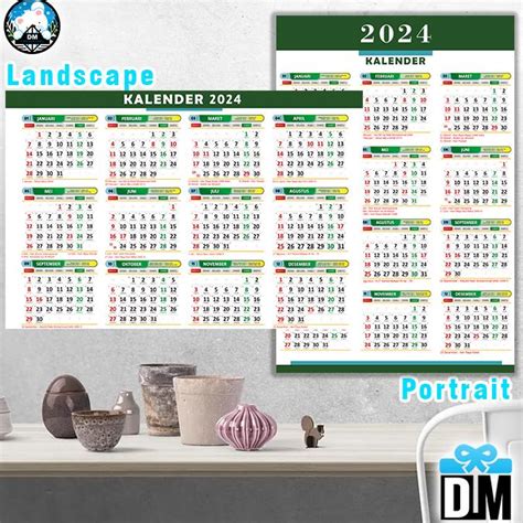 Jual Kalender Calendar Tahunan Termurah Tersimpel Bisa Corat Coret