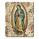 Quadro Legno Sagomato Gancio Retro Madonna Di Guadalupe Vendita