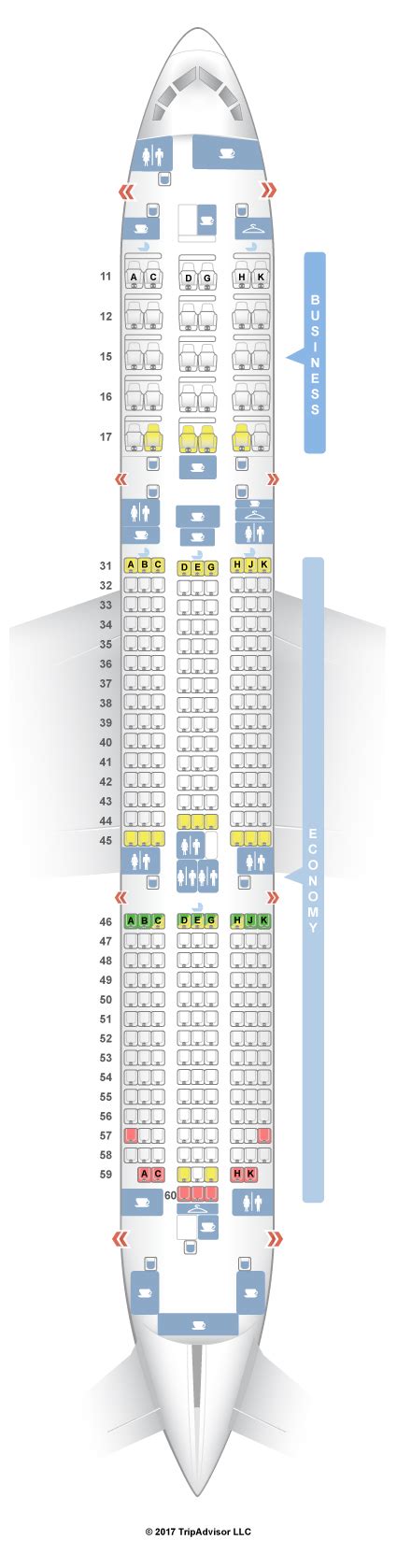 Boeing 787 9 Dreamliner Seat Map