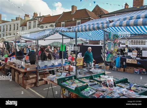 A Busy Market Day Stock Photo Alamy