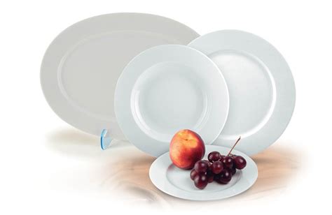 Plytký tanier porcelán 24 cm 6 ks ROTBERG Basic biely