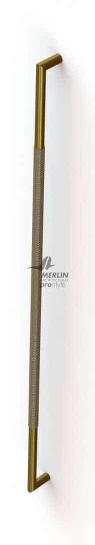 Prostyle Mitred Knurled Pull Handle Mm Satin Brass Merlin