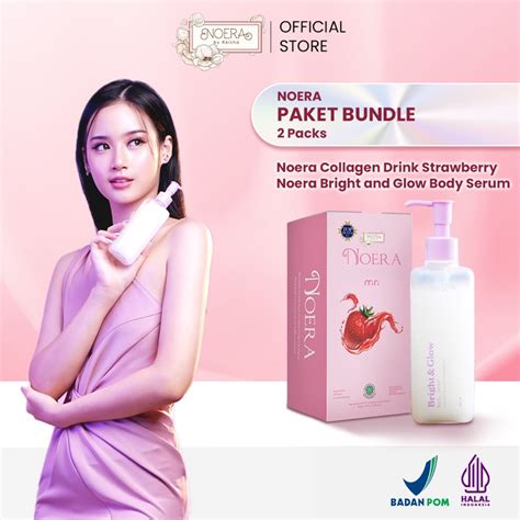 Jual Paket Bundle Noera Collagen Drink Mini Size Noera Bright Glow