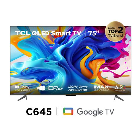 Ripley TELEVISOR SMART TV TCL QLED 75 75C645 GOOGLE TV