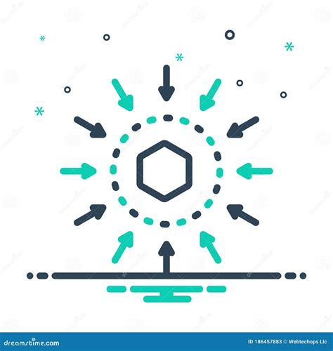 Icono De Mezcla Para El Medio Y El Centro Ilustraci N Del Vector