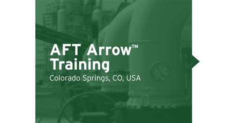 AFT Arrow Compressible Flow System Modeling Course Empowering Pumps