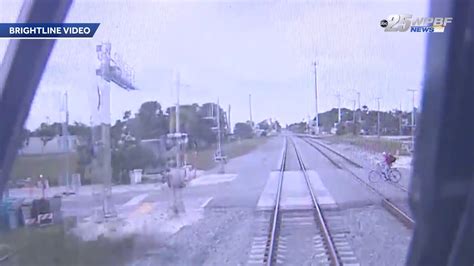 Brightline releases video of fatal train accident - YouTube