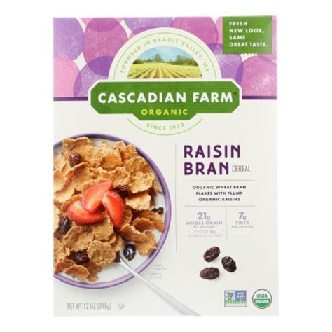 Cascadian Farm Organic Raisin Bran Cereal Ct Oz Ralphs