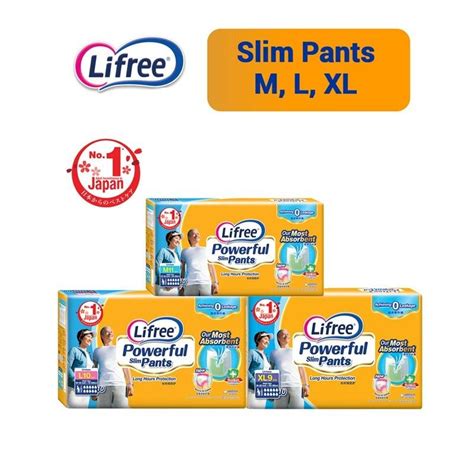 Free Delivery Lifree Adult Diapers Unisex Diaper Powerful Slim Pants