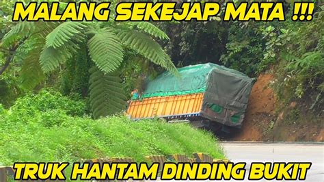 Malang Sekejap Mata Musibah Tak Terduga Truk Fuso Rem Blong Di