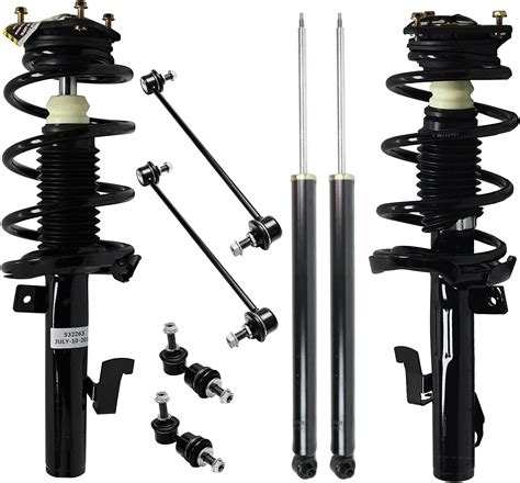 TRQ Rear Shock Absorbers Left Right Pair Set NEW For Mazda3 Mazda5