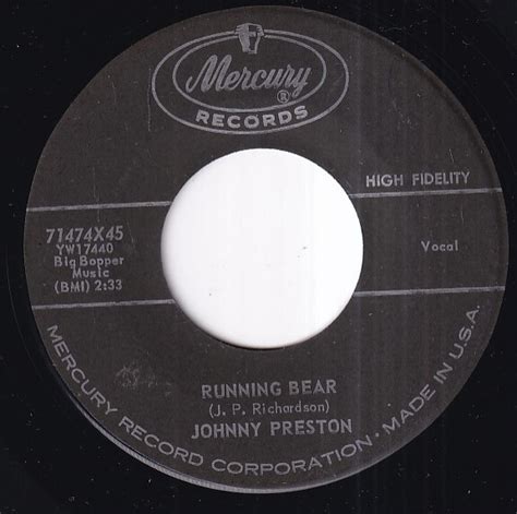 Yahooオークション Johnny Preston Running Bear My Heart Know