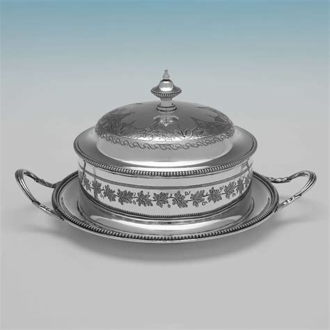 Butter Dishes In Antique Sterling Silver I Franks Presents Our