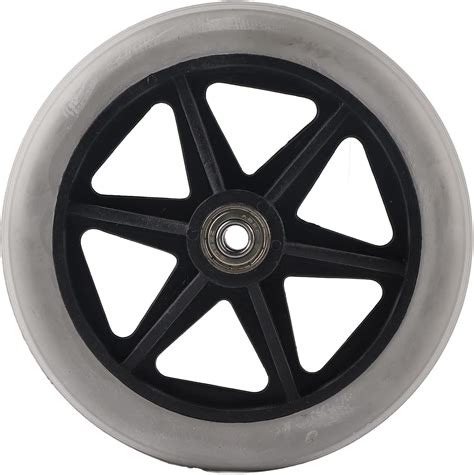 6 Inch Rubber Wheel Universal Solid Wheel Replacement For Wheelchairs Rollators