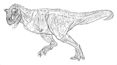 Carnotaurus: Drawing Demo - YouTube