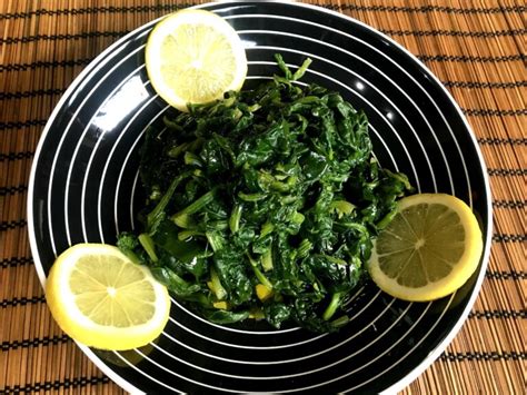 Spinach With Olive Oil And Lemon Recipe Red Pachino