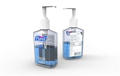 Purell Instant Hand Sanitizer Oz Bottle D Model Cgtrader