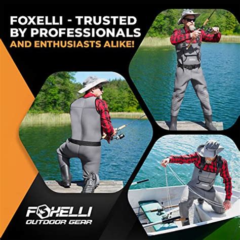 Snapklik Foxelli Neoprene Chest Waders Camo Hunting Fishing