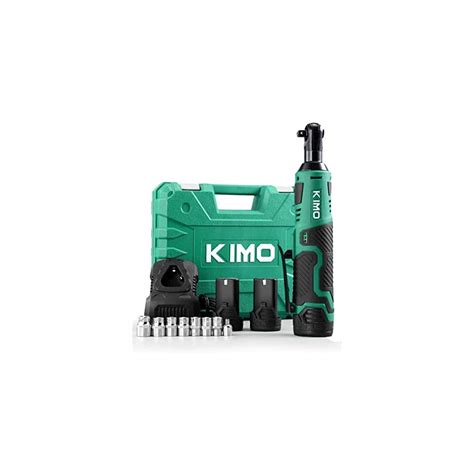 KIMO 3 8 Cordless Electric Ratchet Wrench Set 40 Ft Lbs 400 RPM 12V