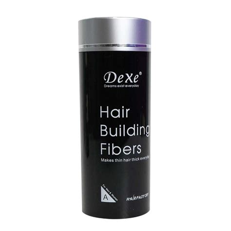 Black สีดำ Vform Dexe Hair Building Fiber 32 กรัม ผงไฟเบอร์ปิดผมบาง