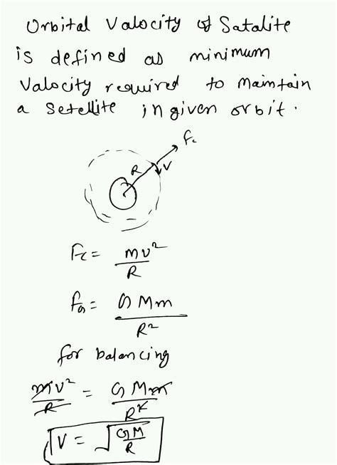 derive expression orbital velocity,