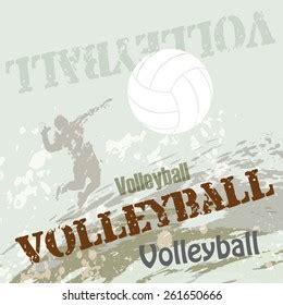 Vector Volleyball Grunge Backgrounds Stock Vector Royalty Free