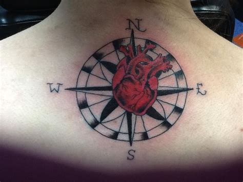 Heart Compass Compass Tattoo Tattoos Compass