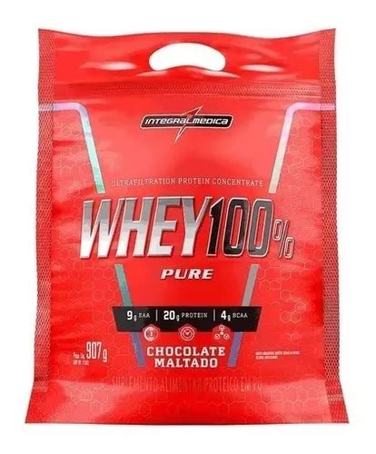 Suplemento En Polvo Integralmédica Whey 100 Concentrado Whey 100 Pure