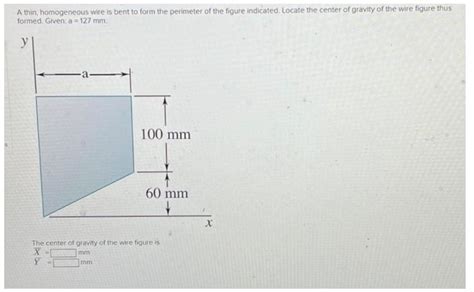 Solved A Thin Homogeneous Wire Is Bent To Form Solutioninn