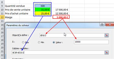 Excel Valeur Cible Solveur