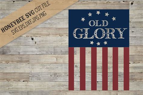 Old Glory Flag SVG Cut File (143108) | SVGs | Design Bundles