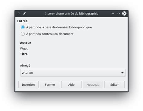 Problème base de données bibliographique Français Ask LibreOffice