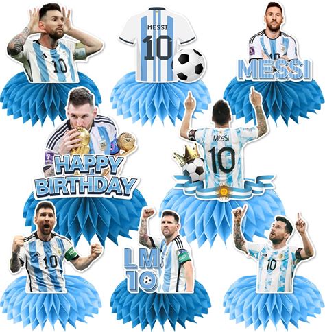 Soccer Birthday Decorations Honeycomb Centerpieces Soccer Birthday Party