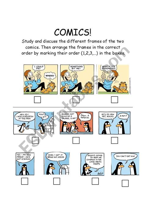 Comics Esl Worksheet By Jevous