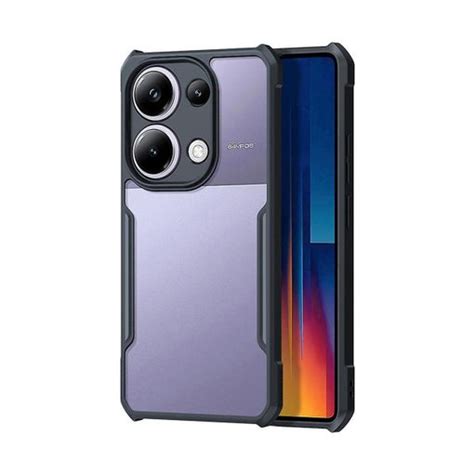 Funda Transparente Reforzada Con Borde Negro Para Xiaomi Poco M Pro G