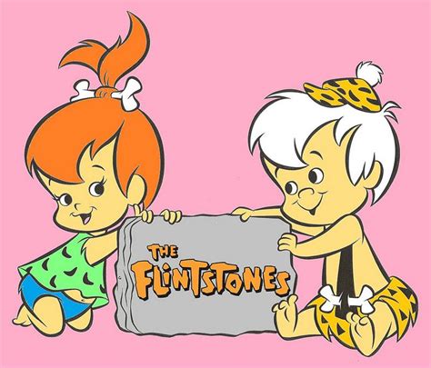 How to draw pebbles and bam bam from the flinstones in heart for valentines day – Artofit