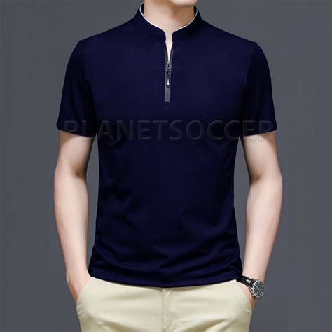 Jual Polo Shirt Pria Ldv Kerah Shanghai Polos Lengan Pendek Kaos