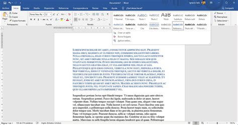 C Mo Formatear Textos En Word Con Estilos Predeterminados