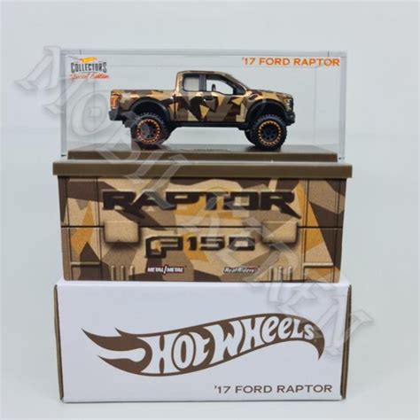 Jual Hot Wheels RLC Special Edition 17 Ford Raptor F150 Gold Camouflage