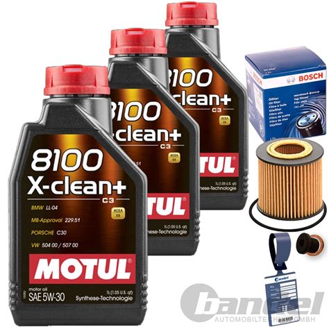 BOSCH ÖLFILTER 1457429194 MOTUL 5W30 ÖL 1 2 12V VW POLO 9N 6R SKODA