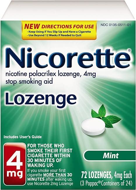 Amazon Nicorette Mini Pastillas De Nicotina De 4 Mg Para Ayudar A