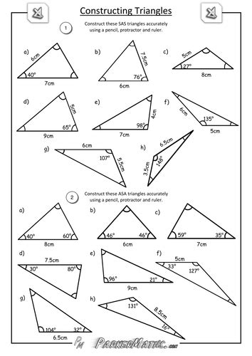 Constructing Triangles Teaching Resources