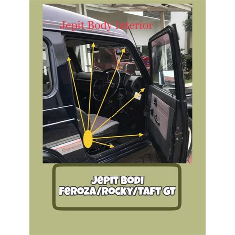 Daihatsu Taft Gt Rocky Feroza Door Body Clamp Trim Shopee Philippines