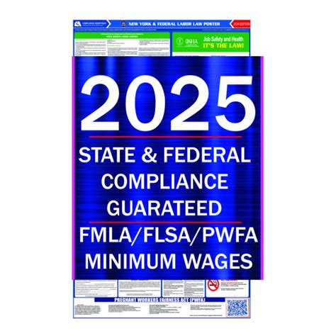 New York State Minimum Wage 2025 Poster 2025 Madge Rosella