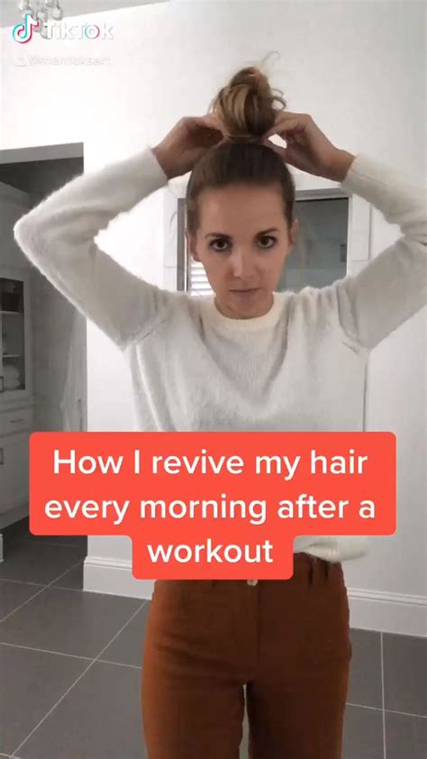 How To Revive Your Hair After A Workout Pinterest