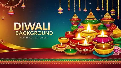 Happy Diwali Indian Festival Colourful Template Background Happy