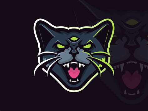 Black Cat Mascot Logo By Kyle Goens On Dribbble