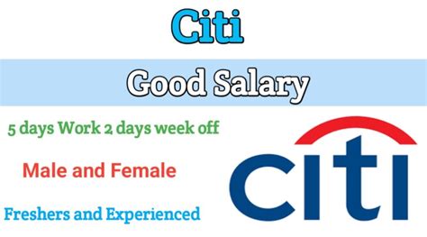 Citicorp Finance Is Hiring Salary 20000 Tamil Careers
