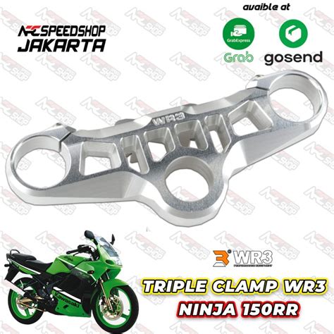 Jual Triple Clamp Segitiga Stang Wr Ninja Rr Krr Silver